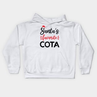 santa's favorite cota Kids Hoodie